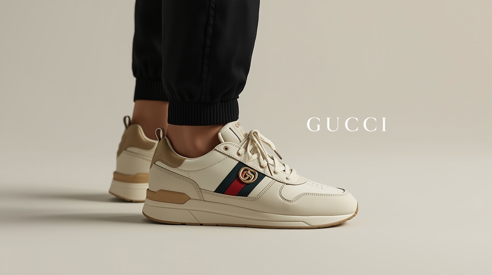 Luxury sneakers editorial banner